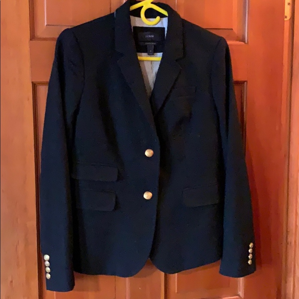 J Crew Black Wool Blazer